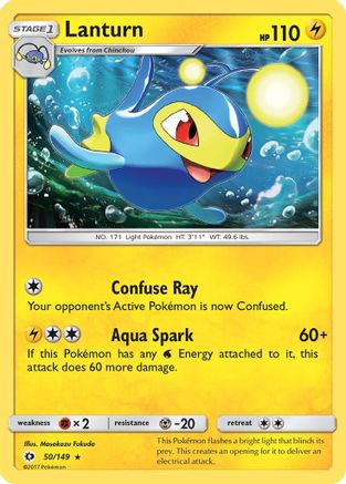 Lanturn (050/149) [SM Base Set] Reverse Holofoil - Rare