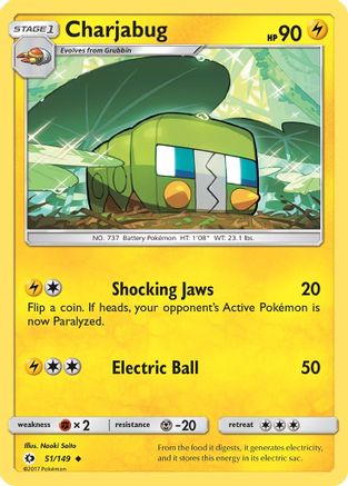Charjabug (051/149) [SM Base Set] - Uncommon