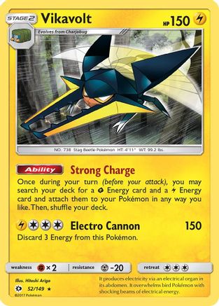 Vikavolt (052/149) [SM Base Set] Holofoil - Holo Rare