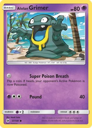 Alolan Grimer (057/149) [SM Base Set] Reverse Holofoil - Common