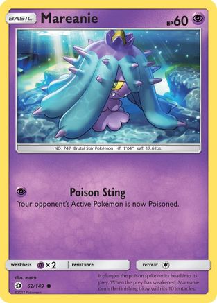 Mareanie (062/149) [SM Base Set] - Common