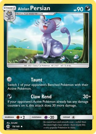 Alolan Persian (079/149) [SM Base Set] - Uncommon