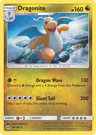 Dragonite (096/149) [SM Base Set] Reverse Holofoil - Holo Rare