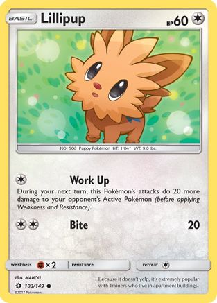 Lillipup (103/149) [SM Base Set] - Common