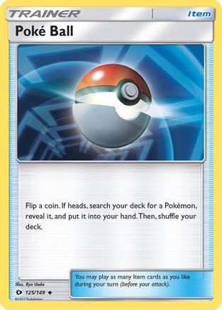 Poke Ball (125/149) [SM Base Set] Reverse Holofoil - Uncommon