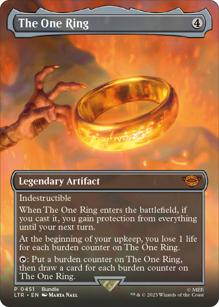 The One Ring (Borderless) (LTR Bundle) (UMP-451) [The Lord of the Rings: Tales of Middle-earth]