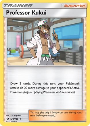 Professor Kukui (128/149) [SM Base Set] Reverse Holofoil - Uncommon