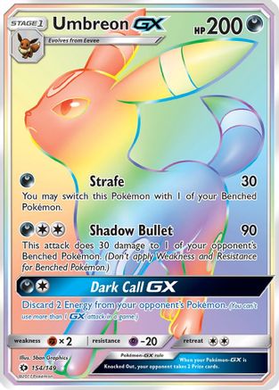 Umbreon GX (Secret) (154/149) [SM Base Set] Holofoil - Secret Rare