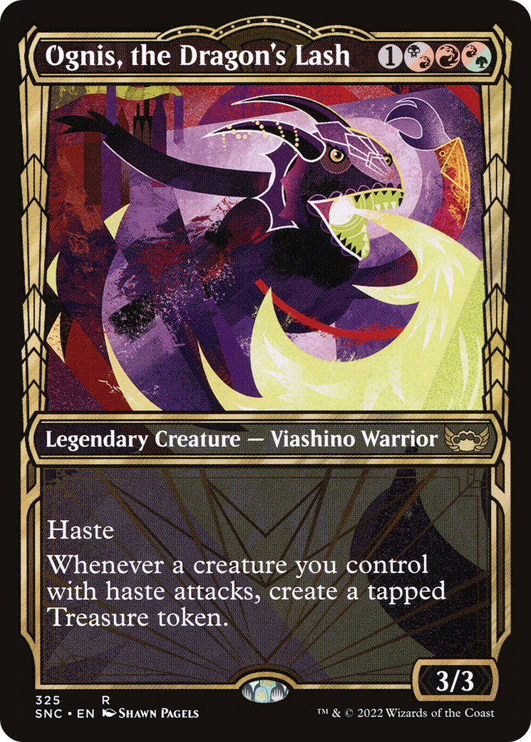 Ognis, the Dragon's Lash (Showcase) (SNC-325) [Streets of New Capenna] Foil