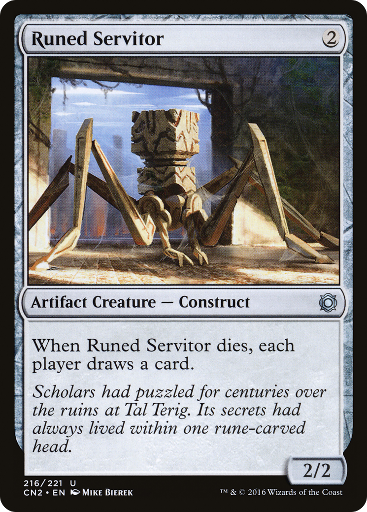 Runed Servitor (CN2-216) [Conspiracy: Take the Crown] Foil