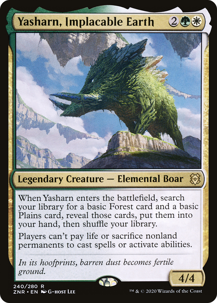 Yasharn, Implacable Earth (ZNR-240) [Zendikar Rising] Foil