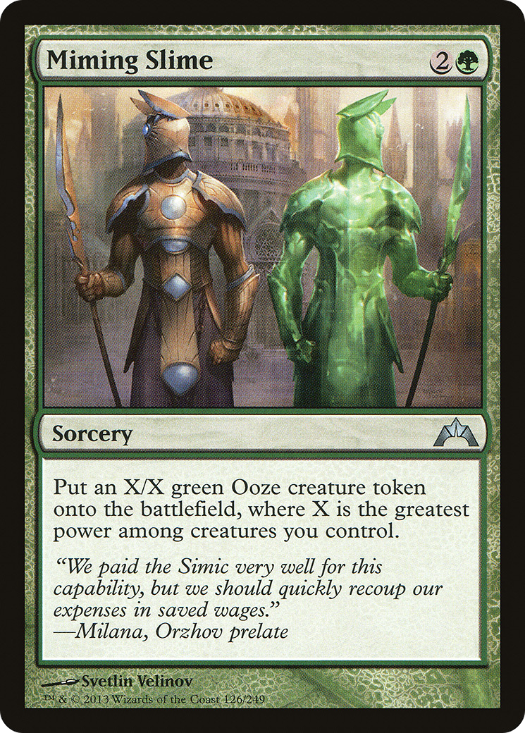 Miming Slime (GTC-126) [Gatecrash] Foil