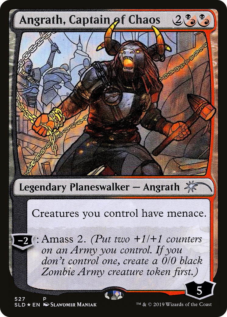 Angrath, Captain of Chaos (Stained Glass) (SLD-527) [Secret Lair Drop] Foil