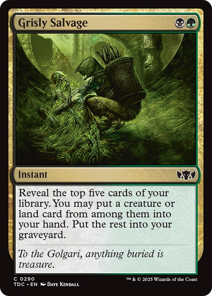 Grisly Salvage (TDC-290) [Commander: Tarkir: Dragonstorm]