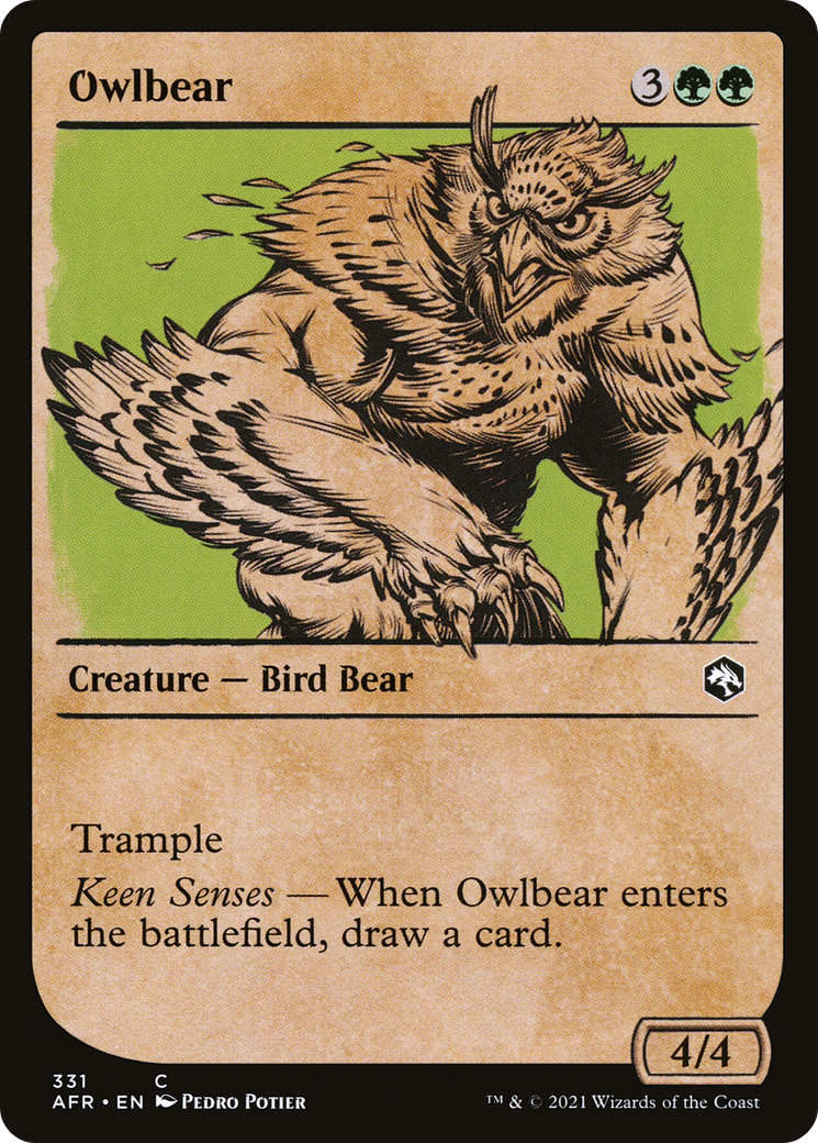 Owlbear (Showcase) (AFR-331) [Adventures in the Forgotten Realms] Foil