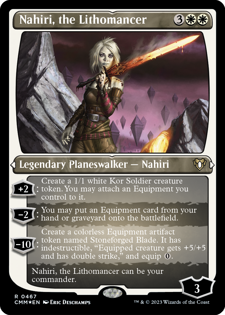 Nahiri, the Lithomancer (Foil Etched) (CMM-467) [Commander Masters] Foil