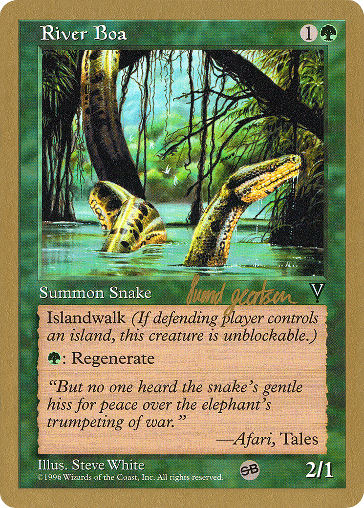 River Boa - 1997 Svend Geertsen (VIS) (SB) [World Championship Decks 1997]