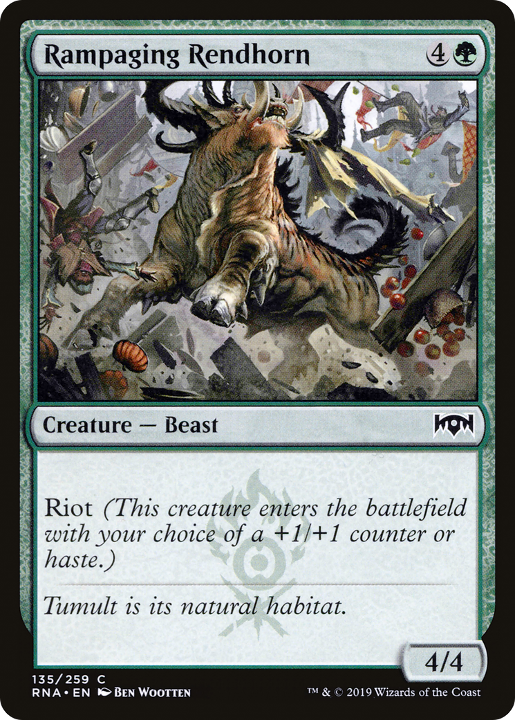 Rampaging Rendhorn (RNA-135) [Ravnica Allegiance]