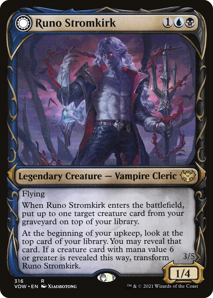Runo Stromkirk (Showcase) (VOW-316) [Innistrad: Crimson Vow] Foil