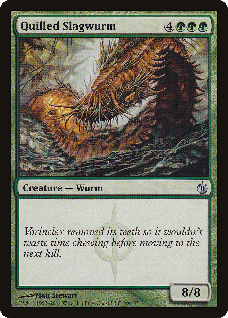 Quilled Slagwurm (MBS-089) [Mirrodin Besieged] Foil