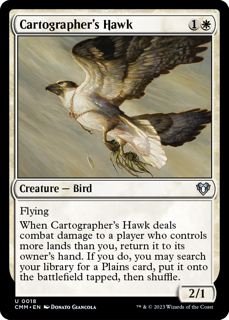 Cartographer's Hawk (CMM-018) [Commander Masters] Foil