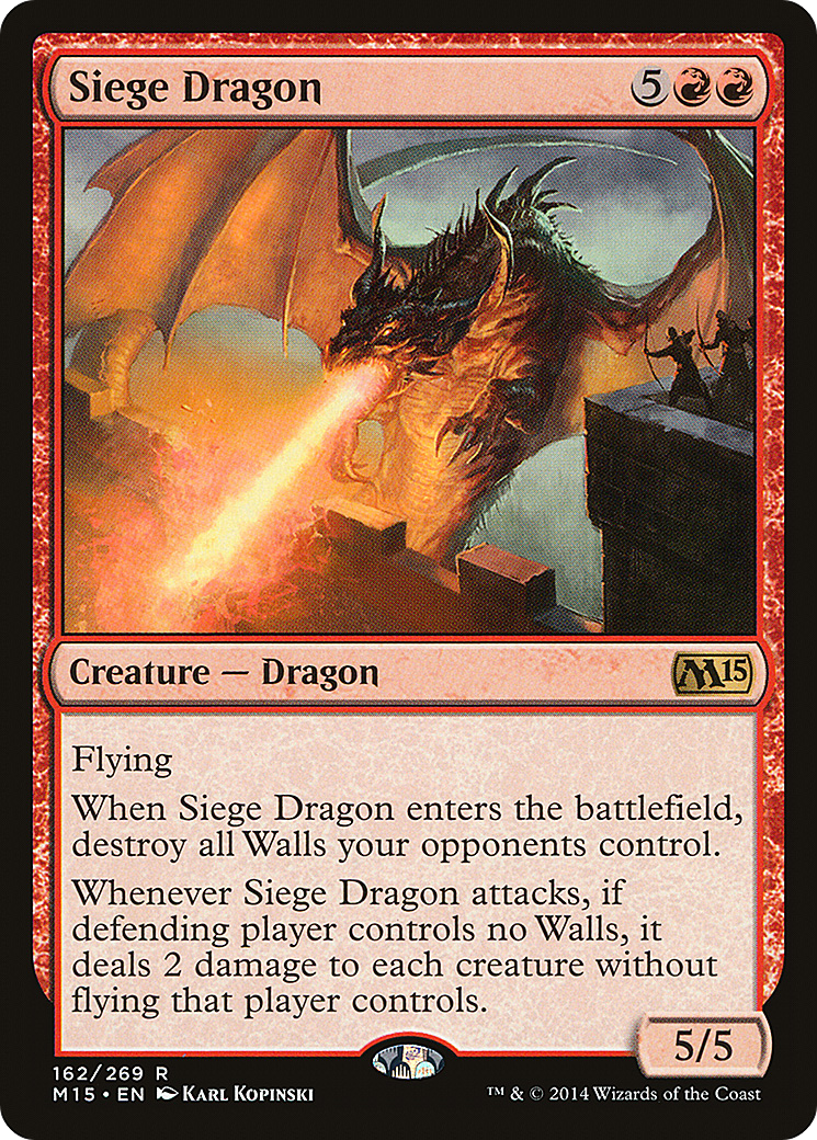 Siege Dragon (M15-162) [Magic 2015] Foil