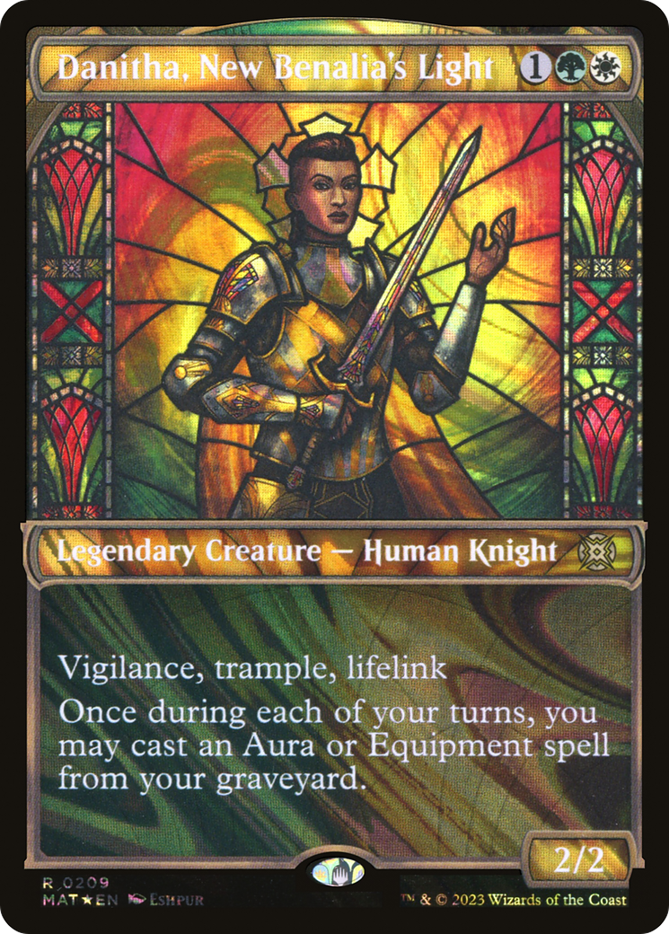 Danitha, New Benalia's Light (Halo Foil) (MAT-209) (Showcase) [March of the Machine: The Aftermath] Foil