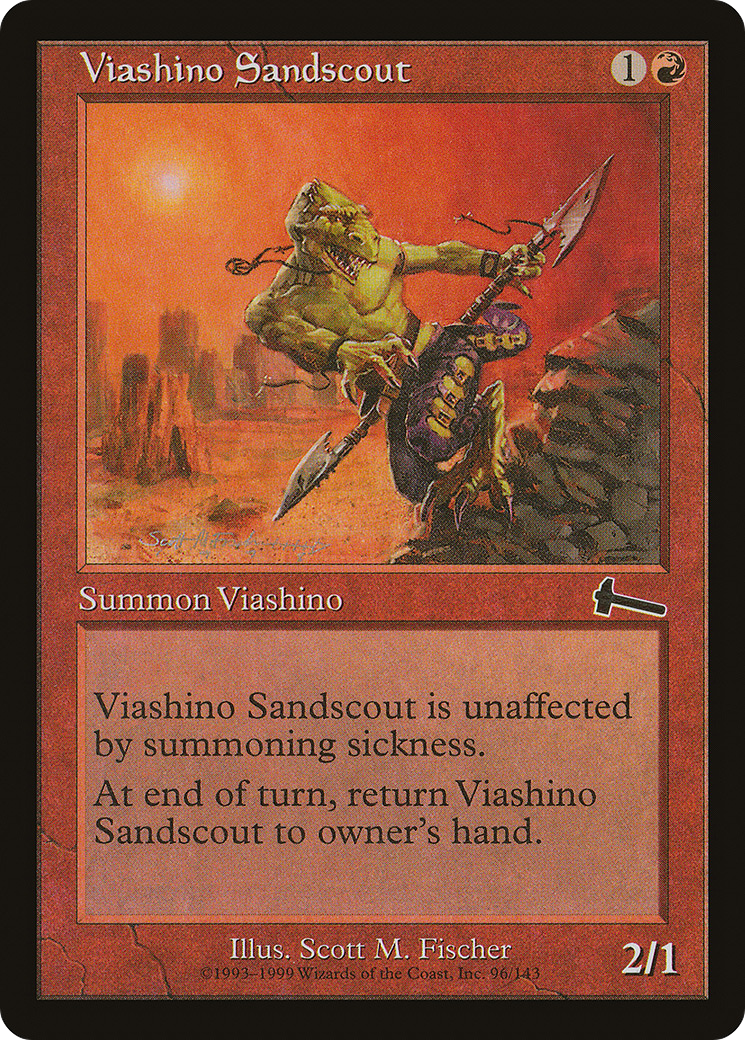 Viashino Sandscout (ULG-096) [Urza's Legacy] Foil