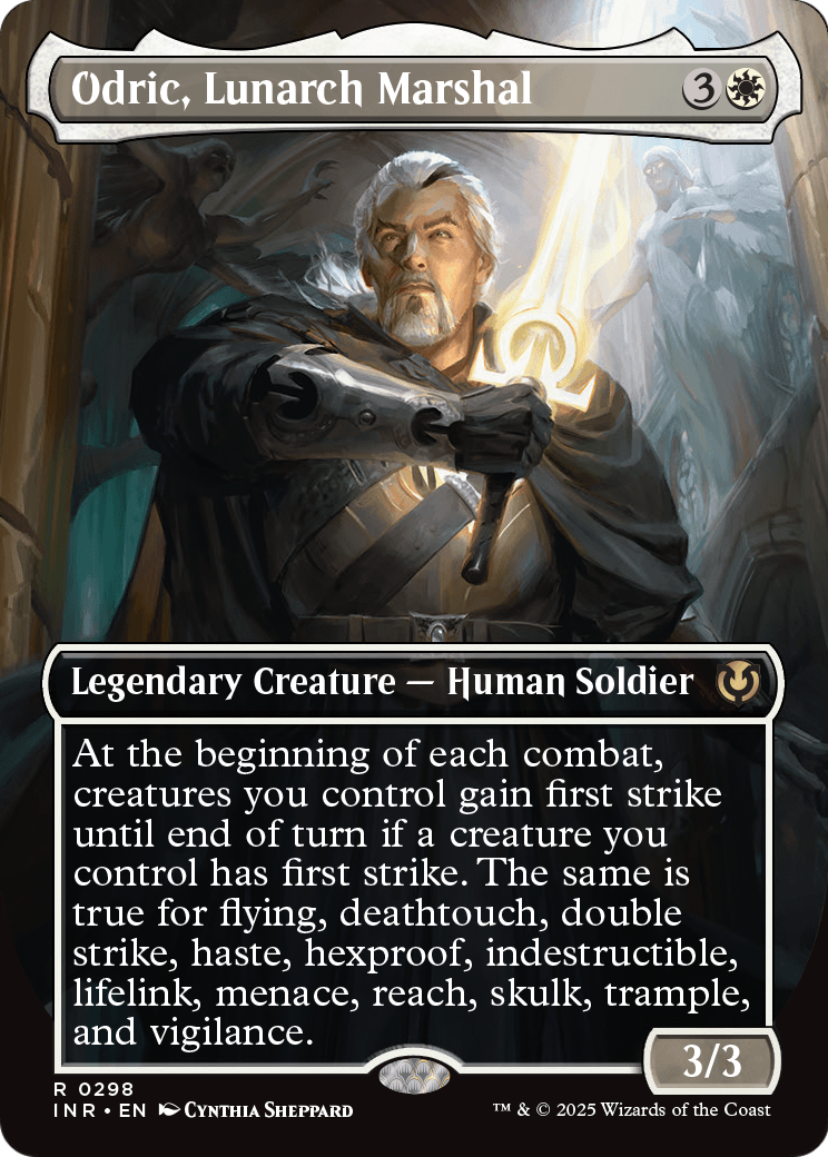 Odric, Lunarch Marshal (Borderless) (INR-298) [Innistrad Remastered]