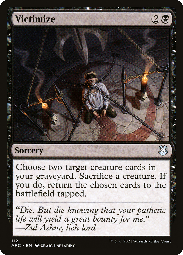 Victimize (AFC-112) [Forgotten Realms Commander]
