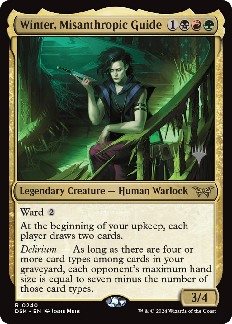 Winter, Misanthropic Guide (PPDSK-240) [Promo Pack: Duskmourn: House of Horror Promos] Foil