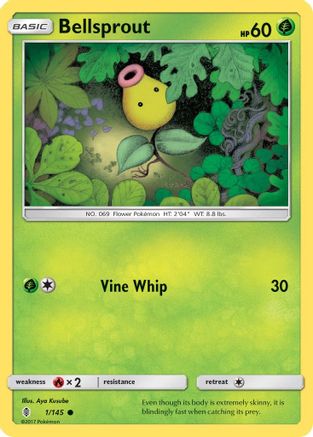 Bellsprout (001/145) [SM  Guardians Rising] - Common