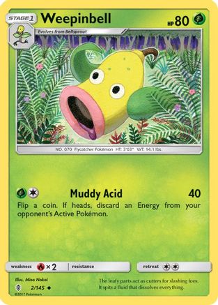 Weepinbell (002/145) [SM  Guardians Rising] - Uncommon
