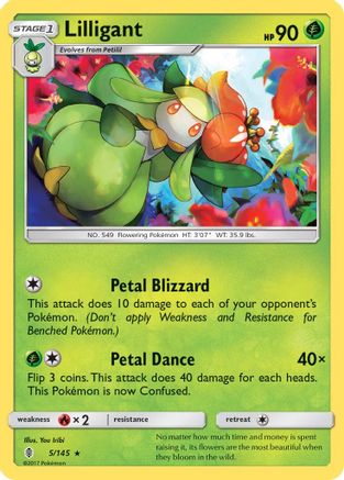 Lilligant (005/145) [SM  Guardians Rising] - Rare