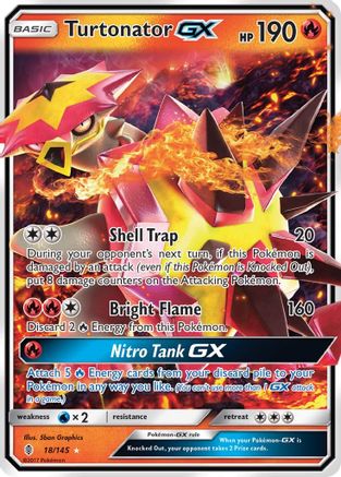 Turtonator GX (018/145) [SM  Guardians Rising] Holofoil - Ultra Rare