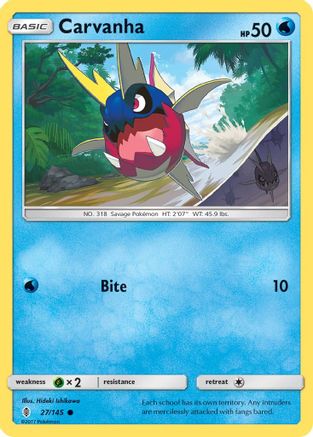 Carvanha (27/145) [SM  Guardians Rising] - Common