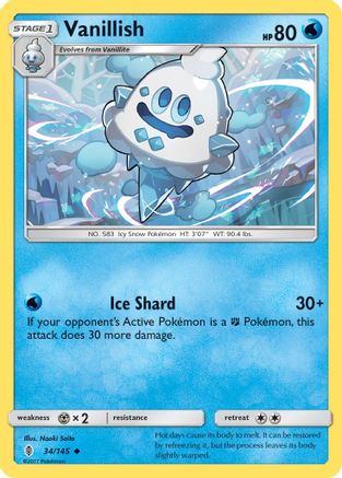 Vanillish (34/145) [SM  Guardians Rising] - Uncommon