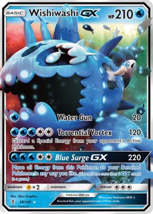Wishiwashi GX (038/145) [SM  Guardians Rising] Holofoil - Ultra Rare
