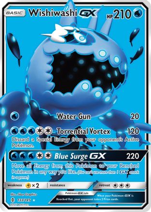 Wishiwashi GX (Full Art) (133/145) [SM  Guardians Rising] Holofoil - Ultra Rare