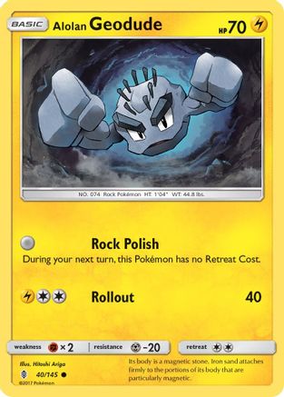 Alolan Geodude (040/145) [SM  Guardians Rising] - Common