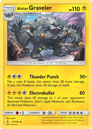 Alolan Graveler (041/145) [SM  Guardians Rising] - Uncommon