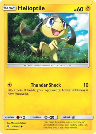 Helioptile (43/145) [SM  Guardians Rising] - Common