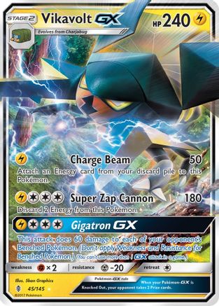 Vikavolt GX (045/145) [SM  Guardians Rising] Holofoil - Ultra Rare