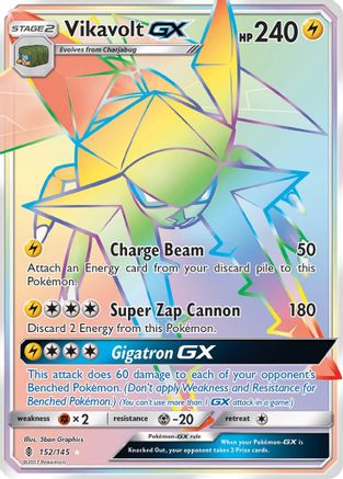 Vikavolt GX (Secret) (152/145) [SM  Guardians Rising] Holofoil - Secret Rare