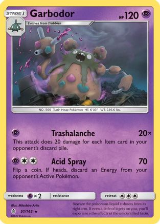 Garbodor (051/145) [SM  Guardians Rising] - Rare