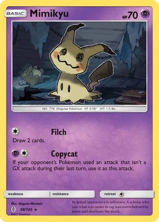Mimikyu (058/145) [SM  Guardians Rising] Holofoil - Holo Rare
