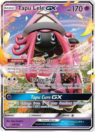 Tapu Lele GX (060/145) [SM  Guardians Rising] Holofoil - Ultra Rare