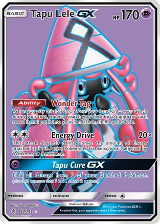 Tapu Lele GX (Full Art) (137/145) [SM  Guardians Rising] Holofoil - Ultra Rare