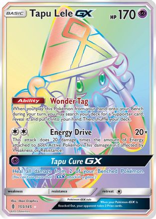 Tapu Lele GX (Secret) (155/145) [SM  Guardians Rising] Holofoil - Secret Rare