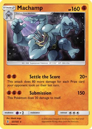 Machamp (065/145) [SM  Guardians Rising] Holofoil - Holo Rare
